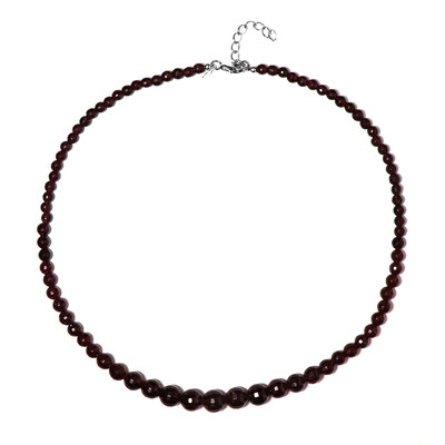 Collar en plata con Granate de la India