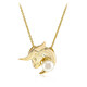 Collar en plata con Perla blanca Freshwater