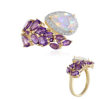 Anillo en plata con Ópalo de Welo (de Melo)