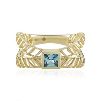 Anillo en oro con Zircón de Ratanak Kirí (Ornaments by de Melo)