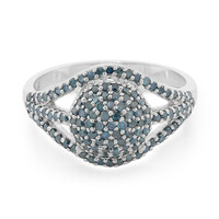 Anillo en plata con Diamante fantasía