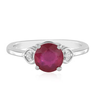 Anillo en plata con Rubí de Madagascar