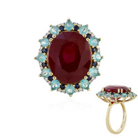 Anillo en oro con Rubí de Madagascar (D'vyere)