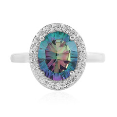Anillo en plata con Topacio rocío de la mañana