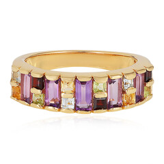 Anillo en plata con Amatista de Zambia