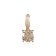 Colgante en oro con Diamante chocolate I1