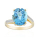 Anillo en oro con Topacio de Marambaia