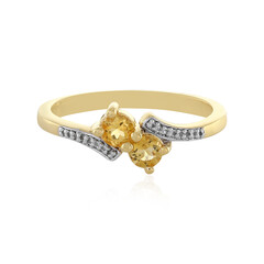Anillo en plata con Citrino