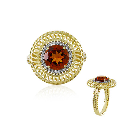 Anillo en oro con Citrino de Madeira (Ornaments by de Melo)