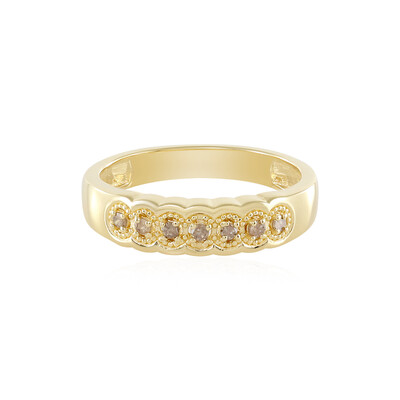 Anillo en plata con Diamante chocolate I3