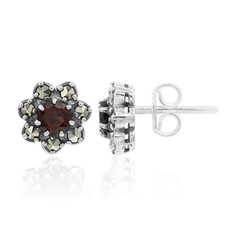 Pendientes en plata con Granate de Mozambique
