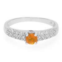 Anillo en plata con Ópalo de fuego de Buriti