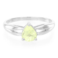 Anillo en plata con Crisoberilo de Brasil