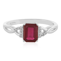 Anillo en plata con Rubí de Madagascar