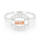 Anillo en plata con Zafiro Padparadscha