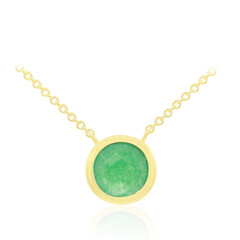 Collar en plata con Jade verde