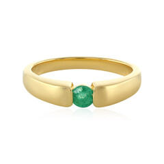 Anillo en plata con Esmeralda de Zambia