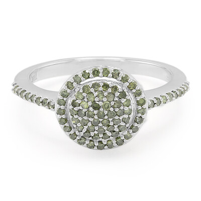 Anillo en plata con Diamante fantasía