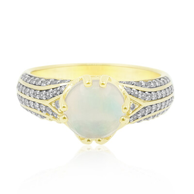 Anillo en oro con Ópalo Welo AAA (de Melo)