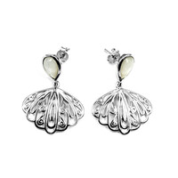 Pendientes en plata con Nácar