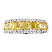 Anillo en oro con Diamante amarillo SI2 (CIRARI)