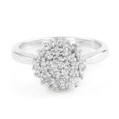 Anillo en plata con Topacio blanco