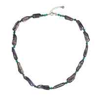 Collar en plata con Perla Keshi mística (TPC)