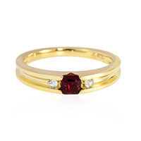 Anillo en oro con Espinela roja de Birmania (de Melo)