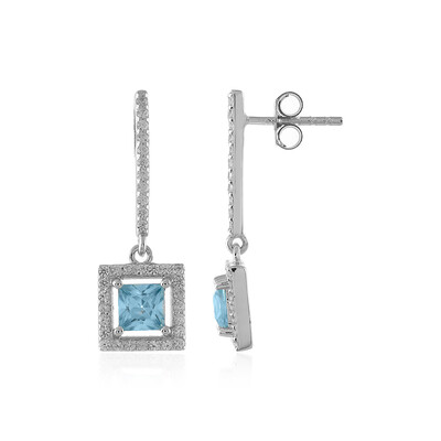 Pendientes en plata con Zircón de Ratanak Kirí
