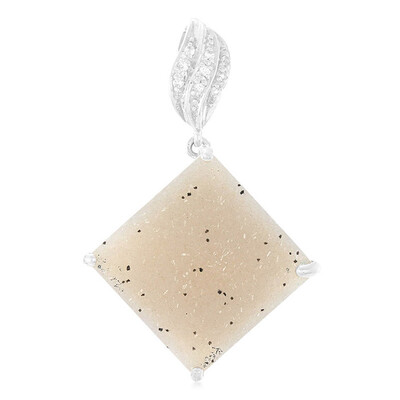 Colgante en plata con Ágata brillante