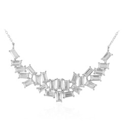 Collar en plata con Topacio blanco
