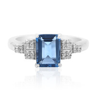 Anillo en plata con Fluorita de color cambiante