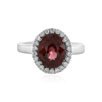 Anillo en plata con Zircón rosado