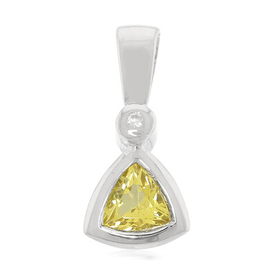 Colgante en plata con Berilo amarillo