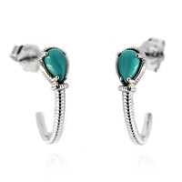Pendientes en plata con Campitos turquesas (Anne Bever)