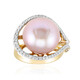Anillo en oro con Perla Ming rosa (TPC)