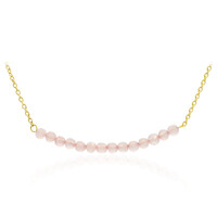Collar en plata con Cuarzo rosa