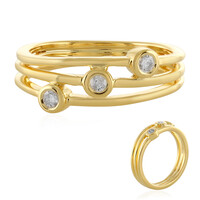 Anillo en plata con Diamante I4 (J)