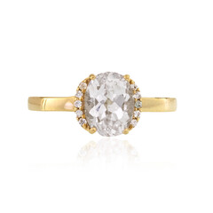 Anillo en oro con Cuncita blanca