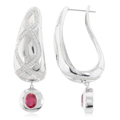 Pendientes en plata con Rubí de Madagascar