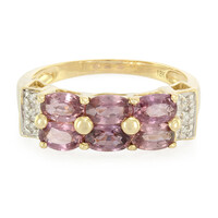 Anillo en oro con Zafiro Padparascha no calentado (AMAYANI)