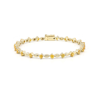 Brazalete en plata con Zafiro amarillo