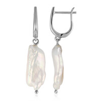 Pendientes en plata con Perla Freshwater (TPC)