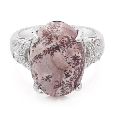 Anillo en plata con Jaspe Sonoran dendritas