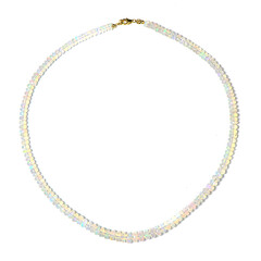 Collar en oro con Ópalo de Welo