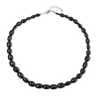 Collar en plata con Diópsido estrella de la India
