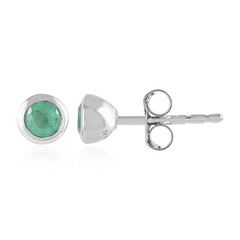Pendientes en plata con Esmeralda de Colombia