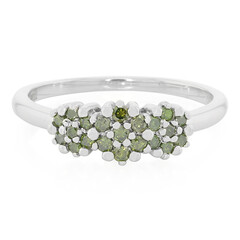 Anillo en plata con Diamante fantasía