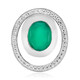 Colgante en plata con Ágata verde (MONOSONO COLLECTION)