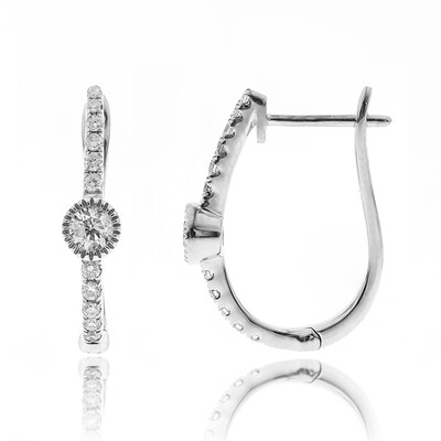 Pendientes en oro con Diamante I1 (H)  (CIRARI)